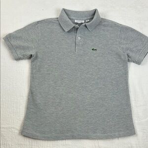 Lacoste Kids Gray Polo Shirt size 12